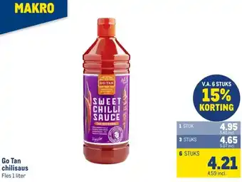 Makro Go Tan chilisaus aanbieding