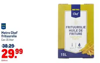 Makro Metro Chef frituurolie aanbieding