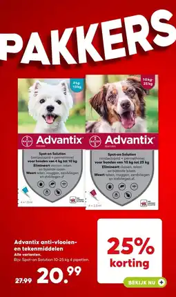 Pets Place Advantix anti-vlooien- en tekenmiddelen aanbieding