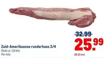 Makro Zuid-Amerikaanse runderhaas 3/4 aanbieding