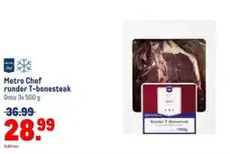 Makro Metro Chef runder T-bonesteak aanbieding