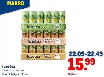 Makro Fuze tea aanbieding