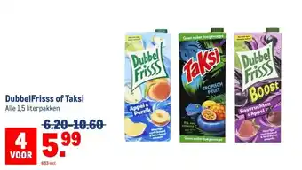 Makro DubbelFrisss of Taksi aanbieding