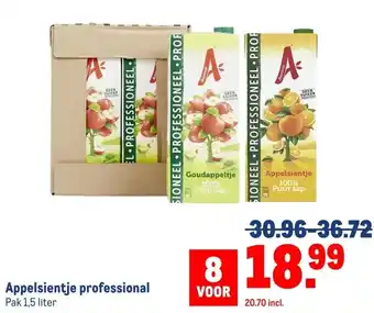 Makro Appelsientje professional aanbieding