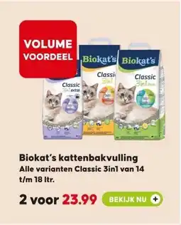 Pets Place Biokat's kattenbakvulling aanbieding