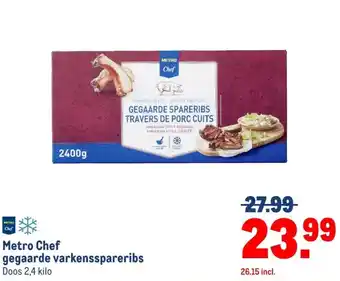 Makro Metro Chef gegaarde varkensspareribs aanbieding