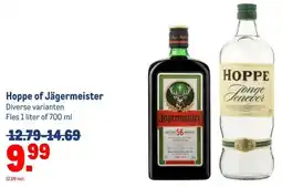 Makro Hoppe of Jägermeister aanbieding