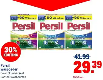 Makro Persil waspoeder aanbieding