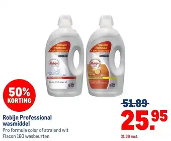 Makro Robijn Professional wasmiddel aanbieding