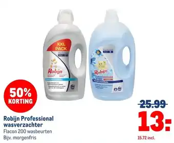 Makro Robijn Professional wasverzachter aanbieding