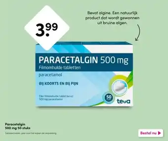 DA Paracetalgin 500 mg 50 stuks aanbieding