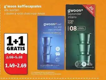 Poiesz G'woon Koffiecapsules aanbieding