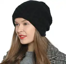 Amazon DonDon dames-beanie muts wintermuts ronde style met zeer zachte en aangename voering aanbieding