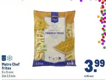 Makro Metro Chef frites aanbieding