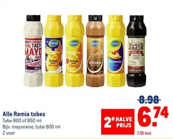 Makro Alle Remia tubes aanbieding