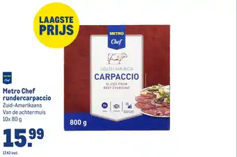 Makro Metro Chef rundercarpaccio aanbieding