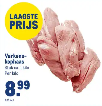 Makro Varkens kophaas aanbieding