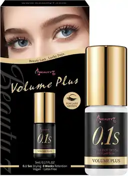 Amazon Zwarte Lijm Volume Plus voor Wimperverlenging 0.5-1 Seconde Sneldrogend 5ml Weimob aanbieding