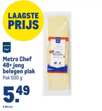 Makro Metro Chef 48+ jong belegen plak aanbieding