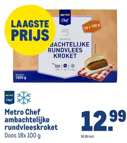 Makro Metro Chef ambachtelijke rundvleeskroket aanbieding