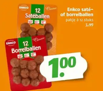 Poiesz Enkco saté of borrelballen aanbieding