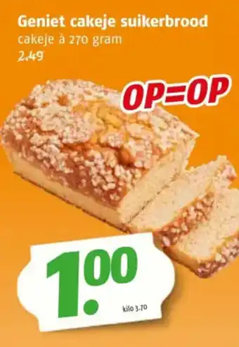 Poiesz Geniet cakeje suikerbrood aanbieding