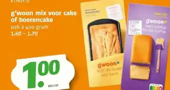 Poiesz g'woon mix voor cake of boerencake aanbieding