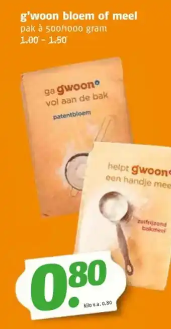 Poiesz g'woon bloem of meel aanbieding