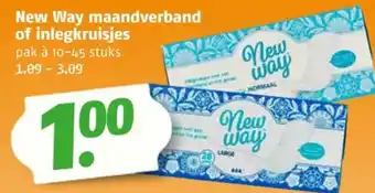 Poiesz New Way maandverband of inlegkruisjes aanbieding