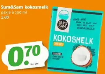 Poiesz Sum&Sam kokosmelk aanbieding