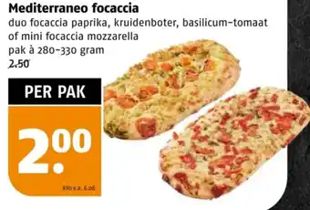 Poiesz Mediterraneo focaccia aanbieding