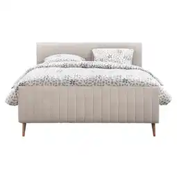 Leen Bakker Bed Lieke - ecru - 140x200 cm aanbieding