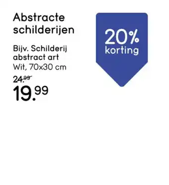 Leen Bakker Schilderij 3D Art Abstract aanbieding