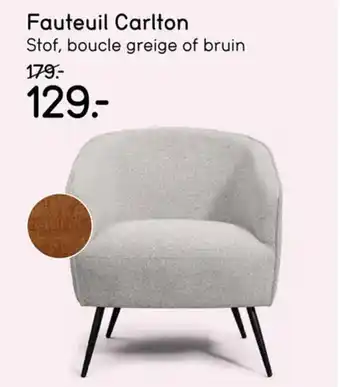 Leen Bakker Fauteuil Carlton aanbieding