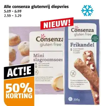 Poiesz Alle consenza glutenvrij diepvries aanbieding