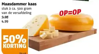 Poiesz Maasdammer kaas aanbieding