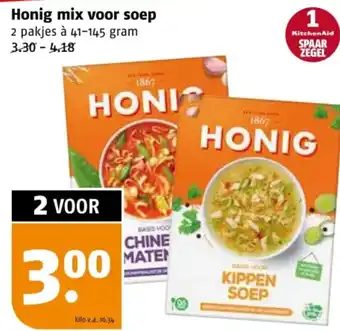 Poiesz Honig mix voor soep aanbieding