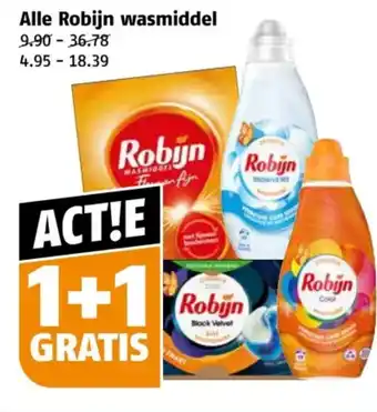 Poiesz Alle Robijn wasmiddel aanbieding