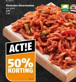 Poiesz Flinterdun shoarmavlees aanbieding