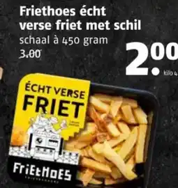 Poiesz Friethoes écht verse friet met schil aanbieding