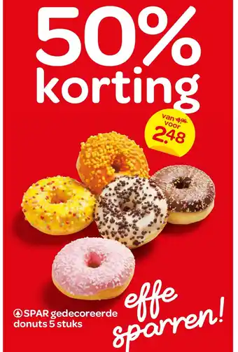 Spar gedecoreerde donuts aanbieding