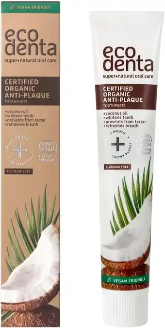 Amazon ECODENTA 4770001002155 Organic Anti-Plaque 75 ml,Paars aanbieding