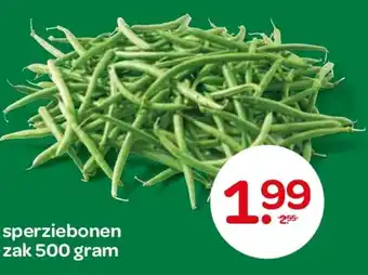 Spar sperziebonen aanbieding