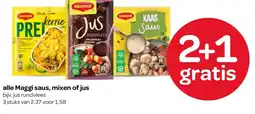 Spar alle Maggi saus, mixen of jus aanbieding