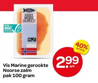 Spar Vis Marine gerookte Noorse zalm aanbieding