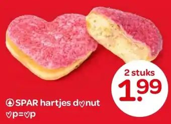 Spar hartjes donut aanbieding