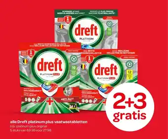 Spar alle Dreft platinum plus vaatwastabletten aanbieding