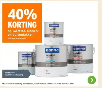 GAMMA op GAMMA binnen en buitenlakken aanbieding