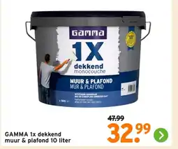 GAMMA GAMMA 1x dekkend muur & plafond aanbieding