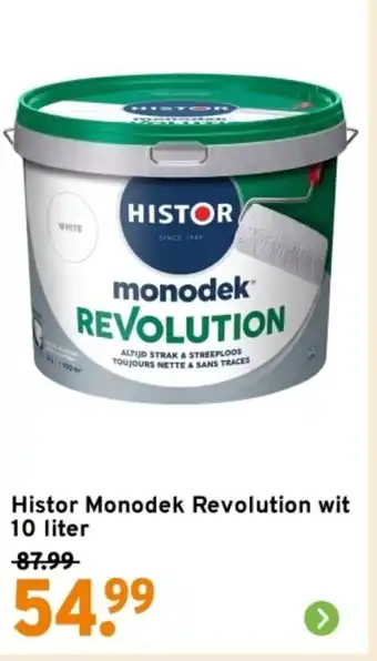 GAMMA Histor Monodek Revolution wit aanbieding